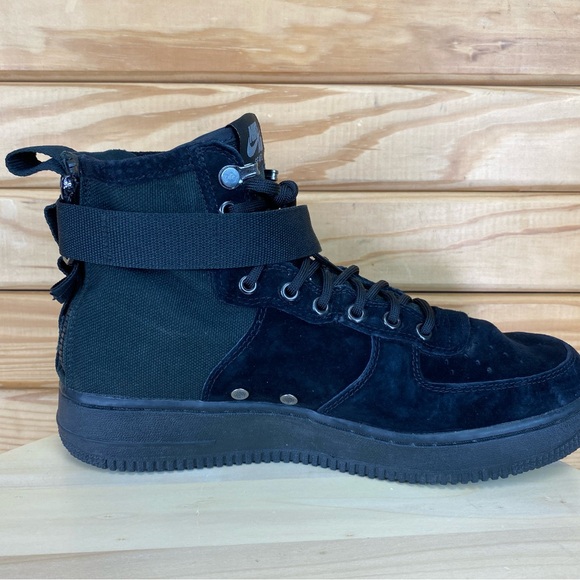 Nike SF Air Force 1 Mid Big Logo Black Cool Grey Men's 9 US Sneakers 917753 008 - Picture 6 of 11